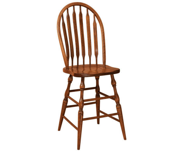 Bent Paddle Stationary Bar Stool