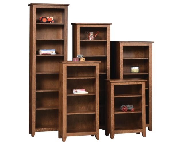 Modern Mission Open Bookcases