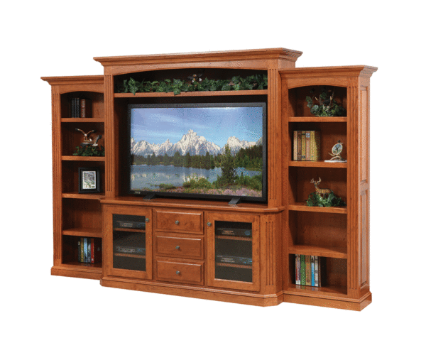 Buckingham Entertainment with Side Bookcases