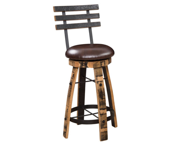 Barrel 24" Swivel Barstool