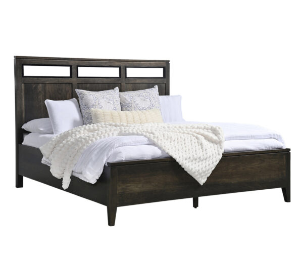 Oslo Panel Bed With Black Inserts