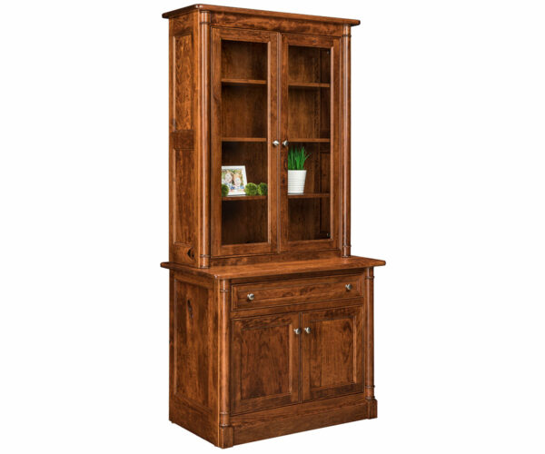 Covington 1 Drawer Credenza With Bookcase Topper