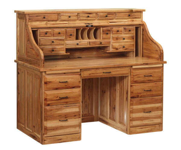 56" Traditional Roll Top Desk