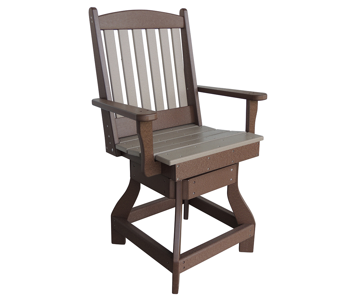 Swivel Counter Arm Chair