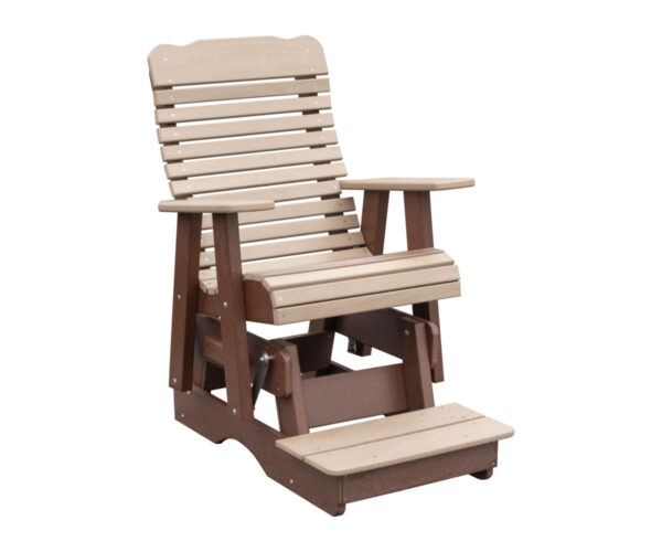 2' High Curve Back Counter Height Glider