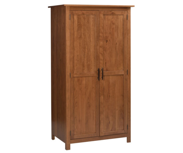 Williamsport Wardrobe With Rod & Shoe Shelf
