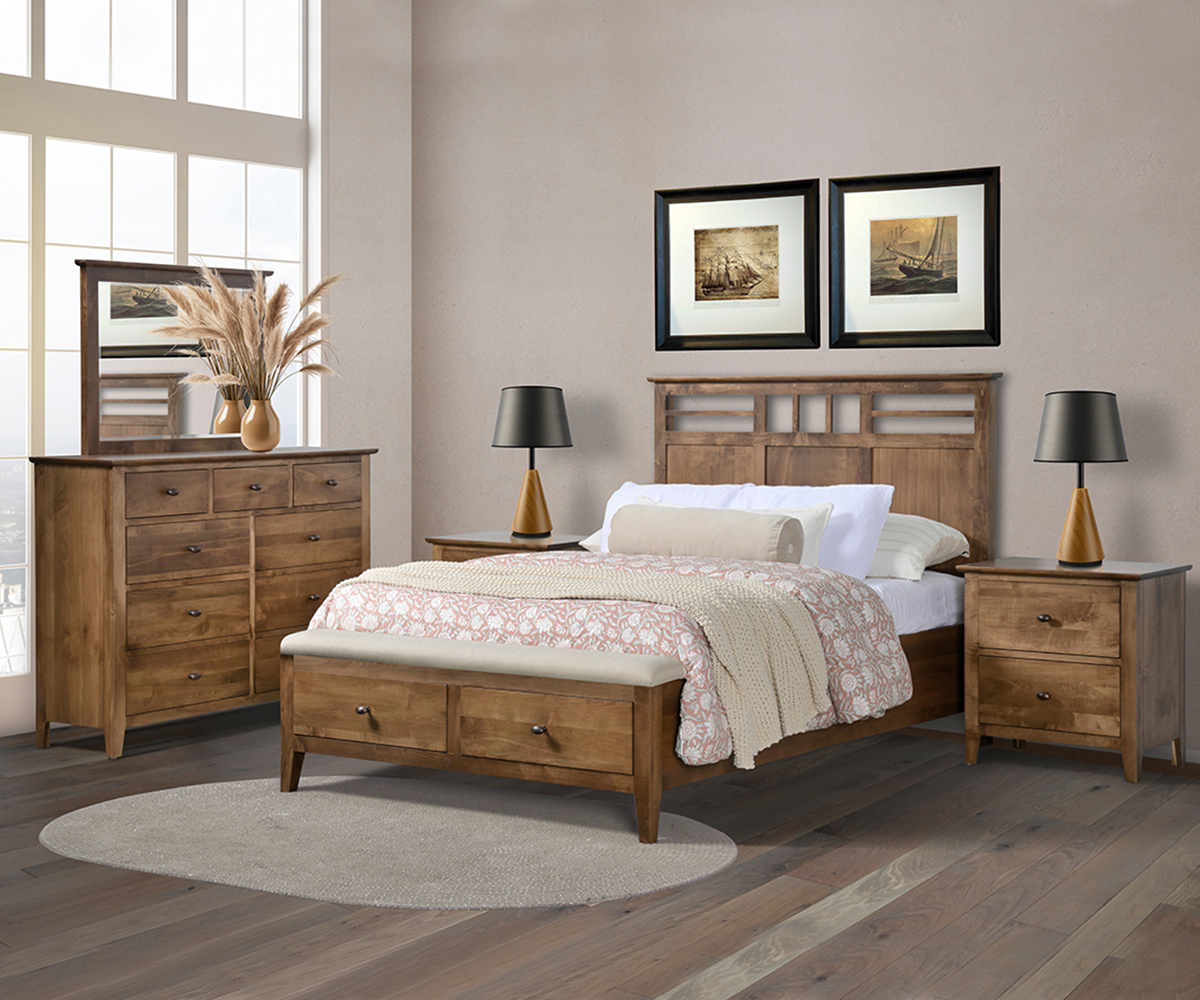 Otto Panel Bed With Footboard Storage & Bench - Image 4