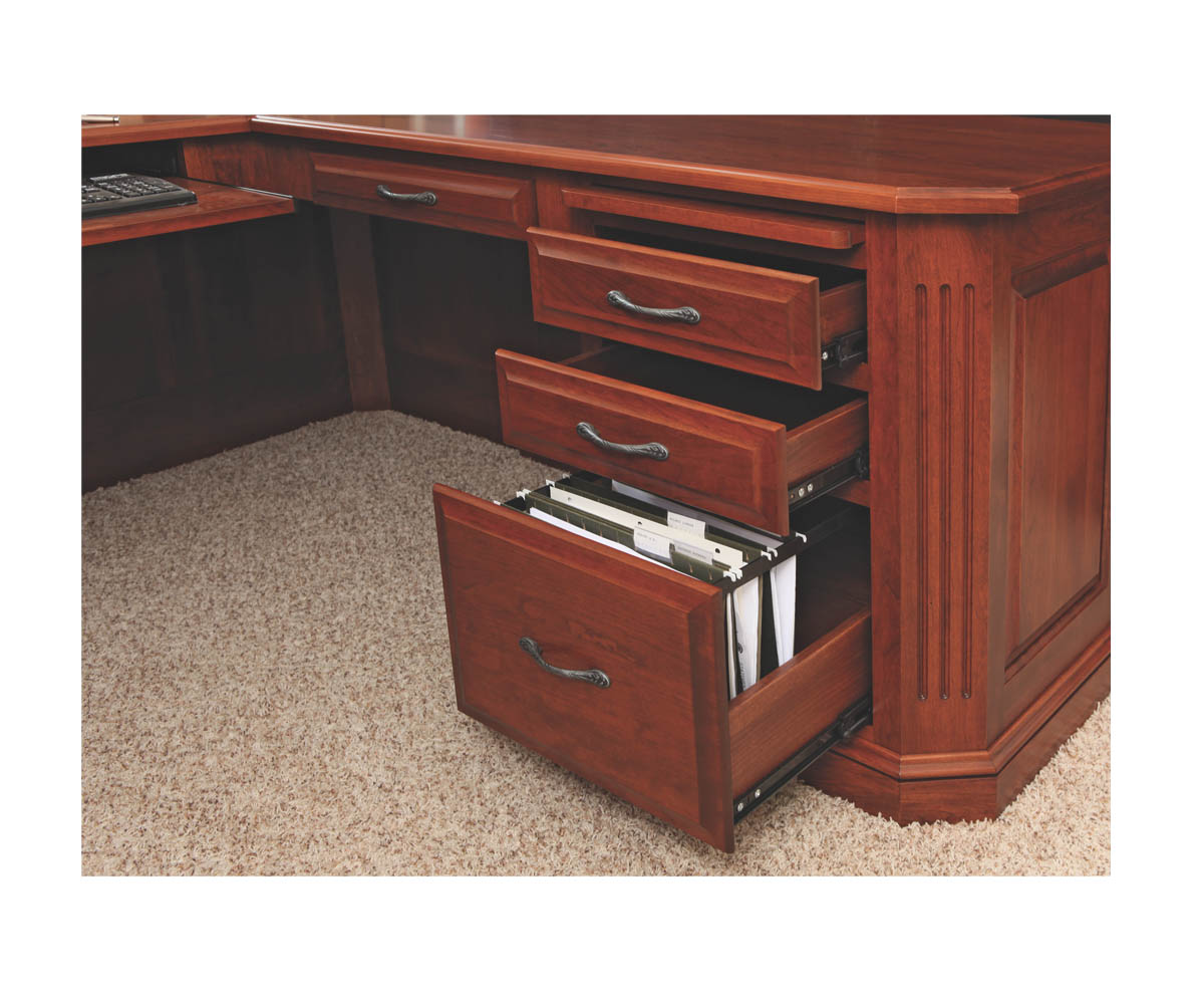 Buckingham U-Shape Desk and Hutch - Image 3